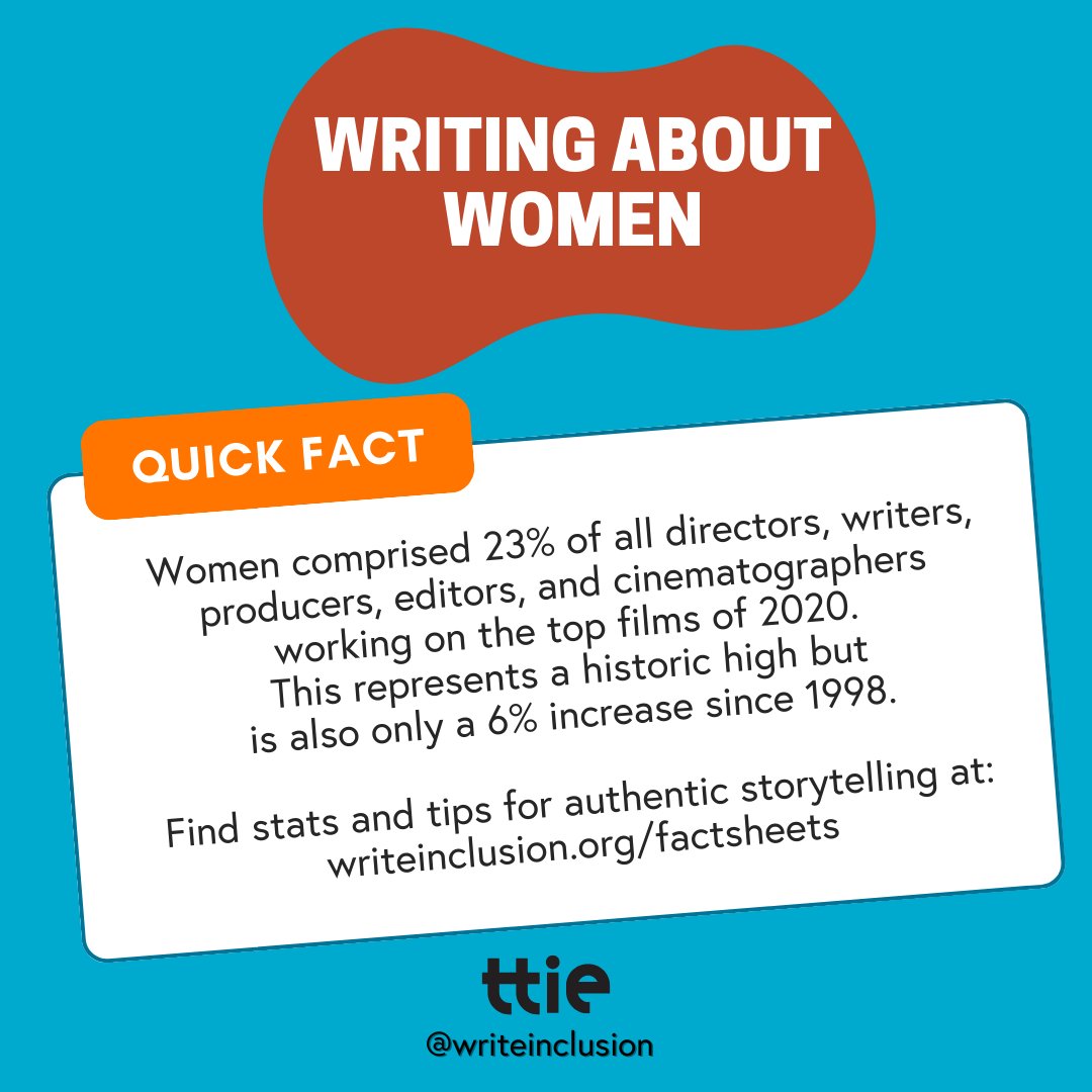 In honor of Women's History Month, tap into our factsheet on Women & Girls! While factsheets could never capture every experience, nuance, or truth, they can assist in changing the way we tell stories. Consider them the start of the convo. writeinclusion.org/factsheets