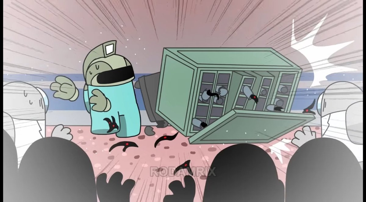 Hihiam_02's tweet photo. My Theory!!!

Main: You probably already know, all crews in mira HQ were  turn to imposters was by parasites's box.

Alt: But in alt, the parasites's box is goes out of the space so I think all crews in mira HQ won't be imposters. https://t.co/C9py8dIr9P