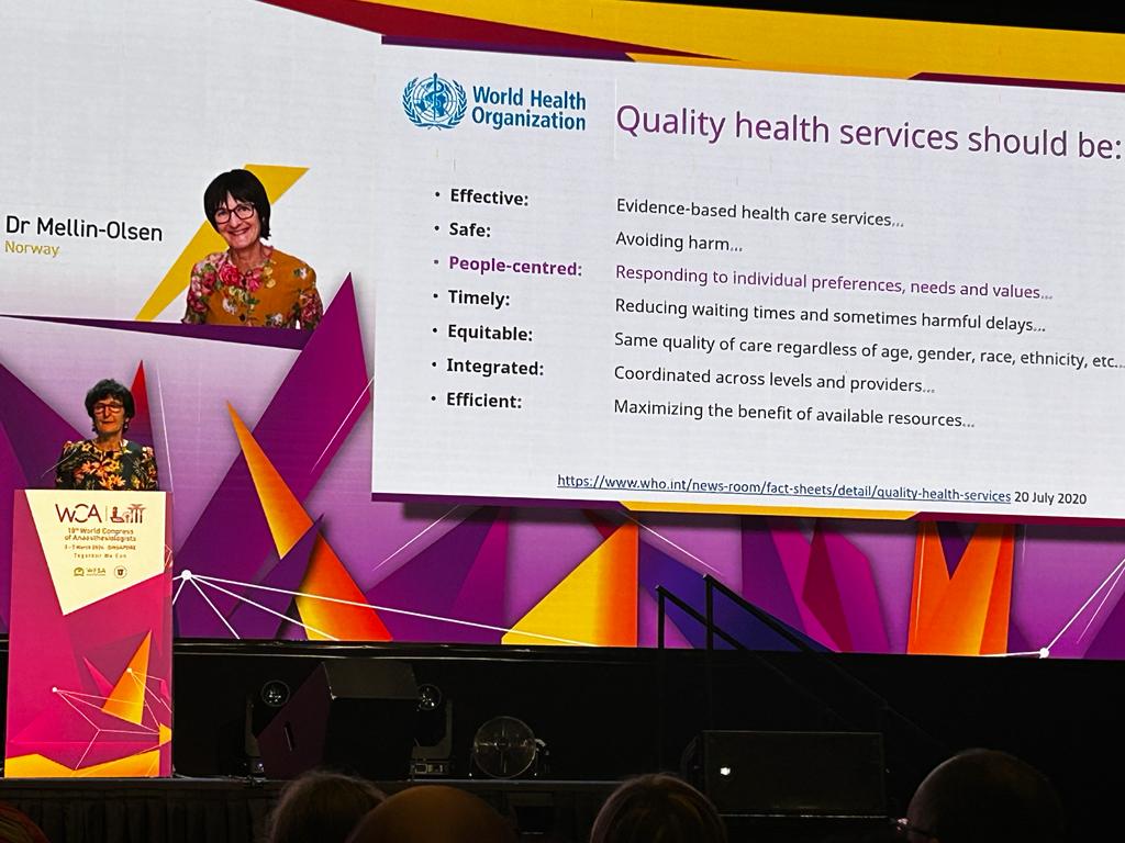 @jmellinolsen - We are better doctors if we listen to what the patients are saying, that includes their relatives as well. A powerfully personal #WCA2024 Harold Griffith Lecture on the patient perspective, drawing on her own experience of being the patient. Improving care…