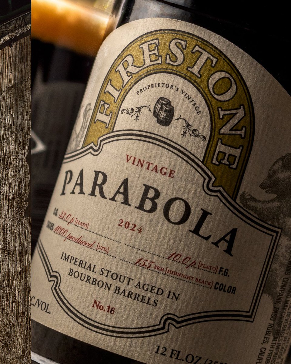 The beast is back. A proprietary imperial stout aged in bourbon barrels, this year’s edition of Parabola is loaded with its signature set of intense flavors... and a little bit more. Parabola 2024 is set to stun your palate now: firestonewalker.com/the-beast-is-b…