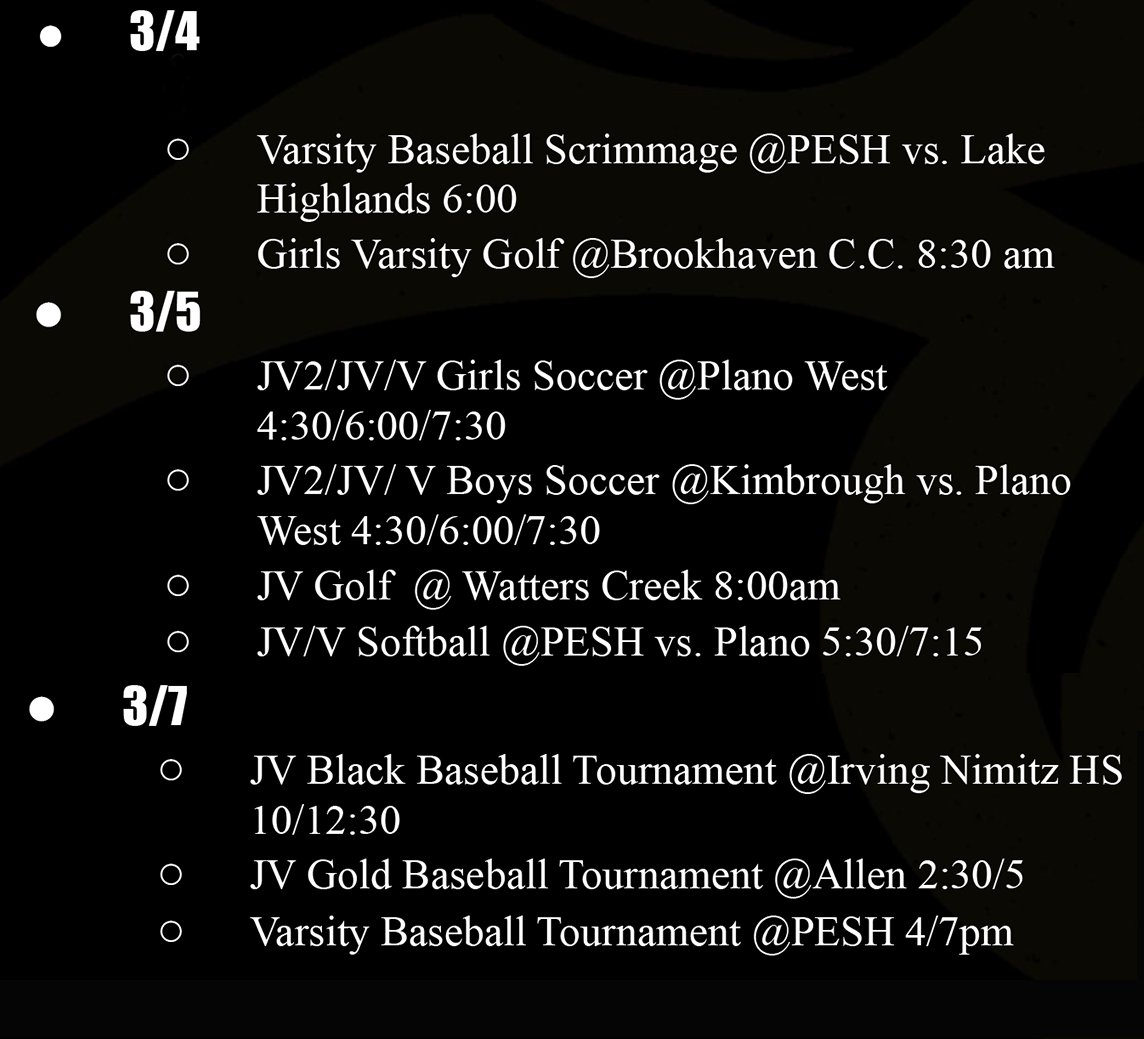 Sports for the week...