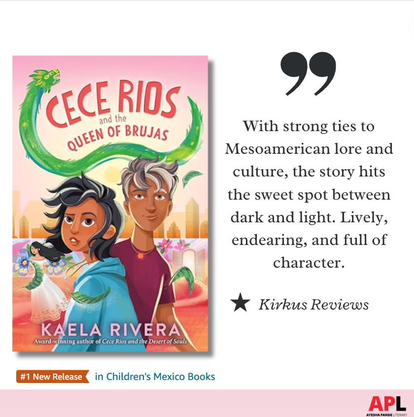 HAPPY PUB DAY to @Kaela_Rivera_'s stunning conclusion to the Cece Rios trilogy, CECE RIOS AND THE QUEEN OF BRUJAS! Don't miss this @JrLibraryGuild's gold standard selection! 

 #cecerios #ceceriosseries #ceceriosandthequeenofbrujas #mglit