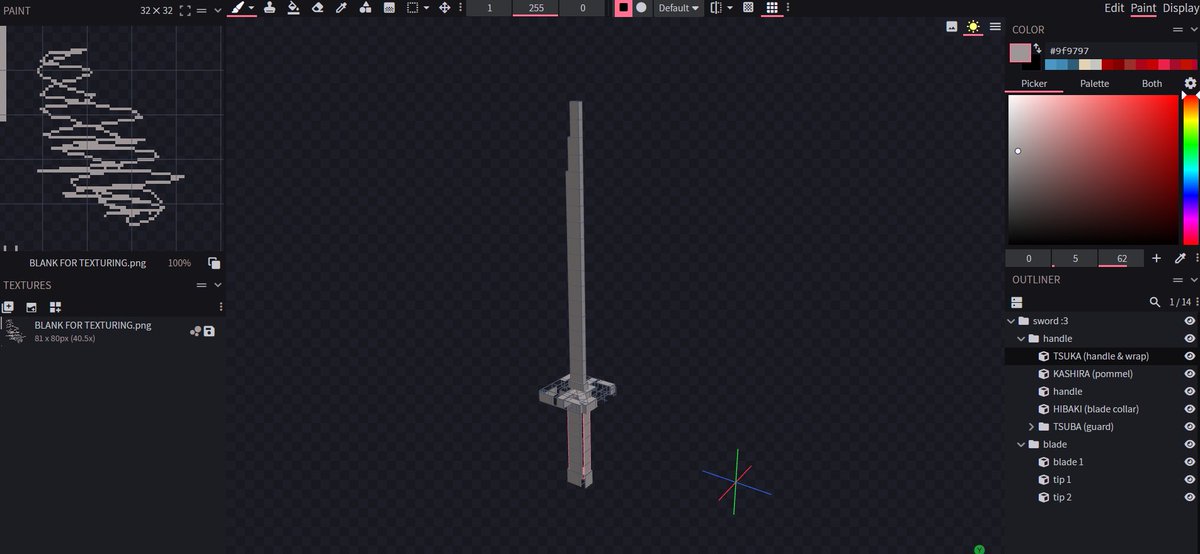 imbored so im making a customsword just for me in mincraft