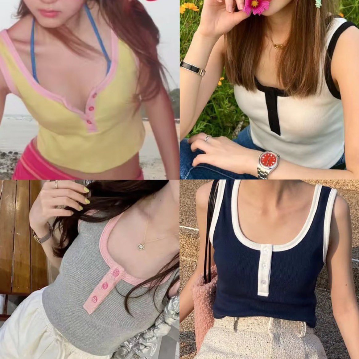 poppy_rjk's tweet image. เสื้อหว๊านหวานเป็นลุคสาวซัมเมอร์