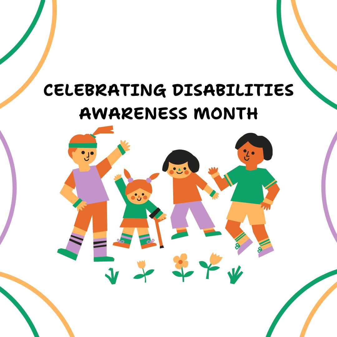 March is Disabilities Awareness Month. All month long, we invite you to celebrate an individual with a disability in your community by taking action towards making your community more inclusive!