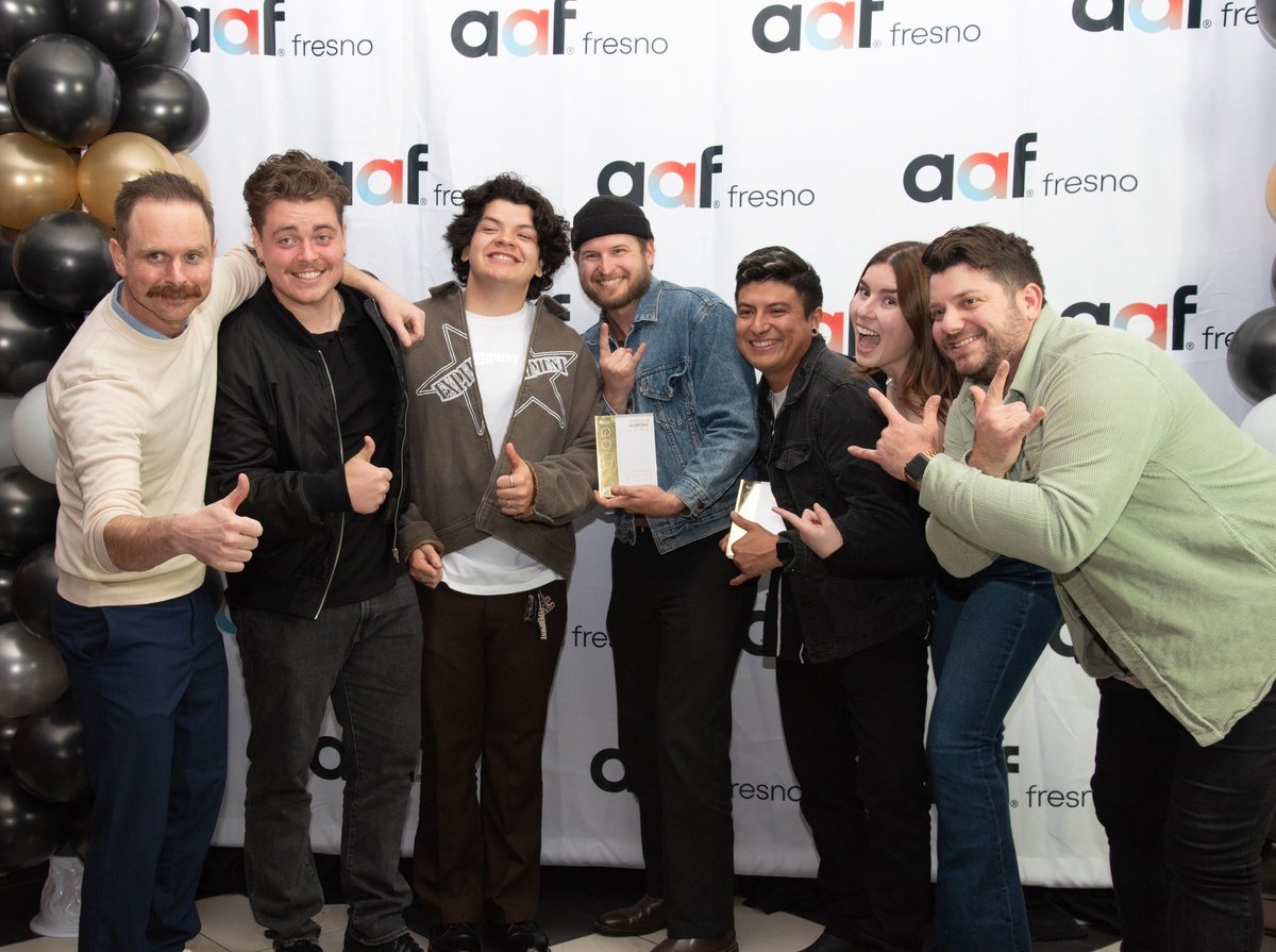 Didn’t realize how good we looked in gold 🏆

We had such a great time at our first @aaffresno event and can’t wait for the next one! 🥇

-
#backstorycreative #creative #backstory #marketing #advertising #videoawards #aaf #aaffresno  #producer #director #photography