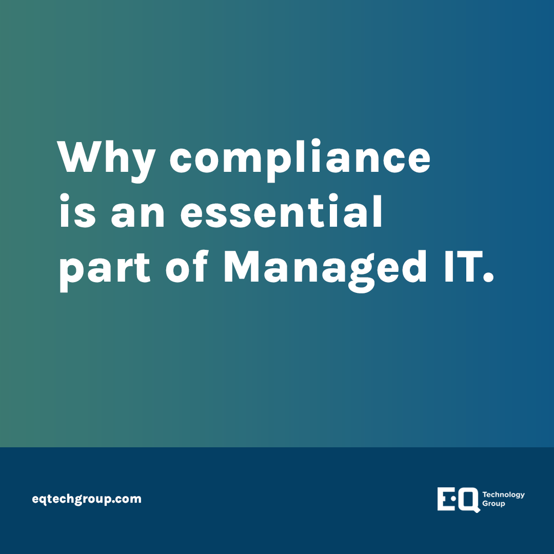 Imagine effortlessly meeting all your company's IT regulations. Managed IT compliance goes beyond simply avoiding penalties. It's about safeguarding data, minimizing risks, building trust, and ensuring the smooth operation of your business.

#ITcompliance #managedITsolutions