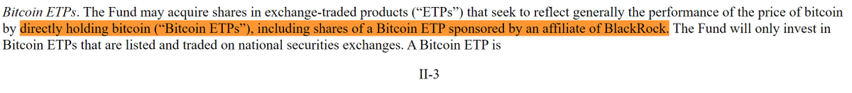 FurkanCCTV's tweet photo. BREAKING: BlackRock beantragt bei der SEC ihren eigenen #Bitcoin ETF in den "Strategic Income Opportunities Portfolio" aufzunehmen. 

Ein logischer nächster Schritt für BlackRock und vor allem ein sehr positiver, da hierdurch passiv über die Fonds Kapital in BTC fließen kann.

ABER: Der oben genannte Fonds verwaltet aktuell "nur" etwa $36 Milliarden, sodass eine geringe Allokation in Bitcoin kaum Auswirkungen haben dürfte. Es könnte dennoch der Startschuss dafür sein, dass die Bitcoin ETFs in größere und vor allem mehr Investmentfonds aufgenommen werden. 

Bullish.