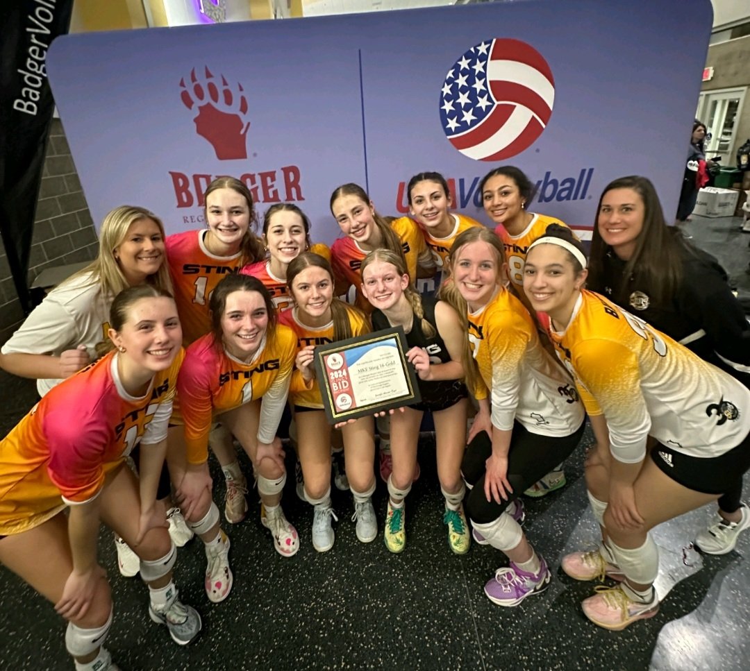 Siena MacCudden (@siena_maccudden) on Twitter photo Update: 1st at Badger Region Qualifier...National Bid Secured...Vegas in July! <a href="/Cbrunsvball2026/">Cassie Bruns</a> <a href="/CzajkaMaggie/">Maggie Czajka</a> <a href="/AubreyVB26/">Aubrey Hicks</a> <a href="/BBaldwin_38/">Brooke Baldwin</a> <a href="/marlee_sivak/">Marlee Sivak</a> <a href="/ella_kohnen05/">Ella Kohnen, S, 2026</a> <a href="/kennedytisdale1/">Kennedy Tisdale</a> <a href="/beersallie27/">Allie Beers</a> <a href="/malbenz26/">Malena Benz</a> <a href="/IsabellaRuether/">isabella ruether</a> <a href="/RecruitMKESting/">Milwaukee Sting Volleyball Recruiting</a> Update: 1st at Badger Region Qualifier...National Bid Secured...Vegas in July! <a href="/Cbrunsvball2026/">Cassie Bruns</a> <a href="/CzajkaMaggie/">Maggie Czajka</a> <a href="/AubreyVB26/">Aubrey Hicks</a> <a href="/BBaldwin_38/">Brooke Baldwin</a> <a href="/marlee_sivak/">Marlee Sivak</a> <a href="/ella_kohnen05/">Ella Kohnen, S, 2026</a> <a href="/kennedytisdale1/">Kennedy Tisdale</a> <a href="/beersallie27/">Allie Beers</a> <a href="/malbenz26/">Malena Benz</a> <a href="/IsabellaRuether/">isabella ruether</a> <a href="/RecruitMKESting/">Milwaukee Sting Volleyball Recruiting</a>