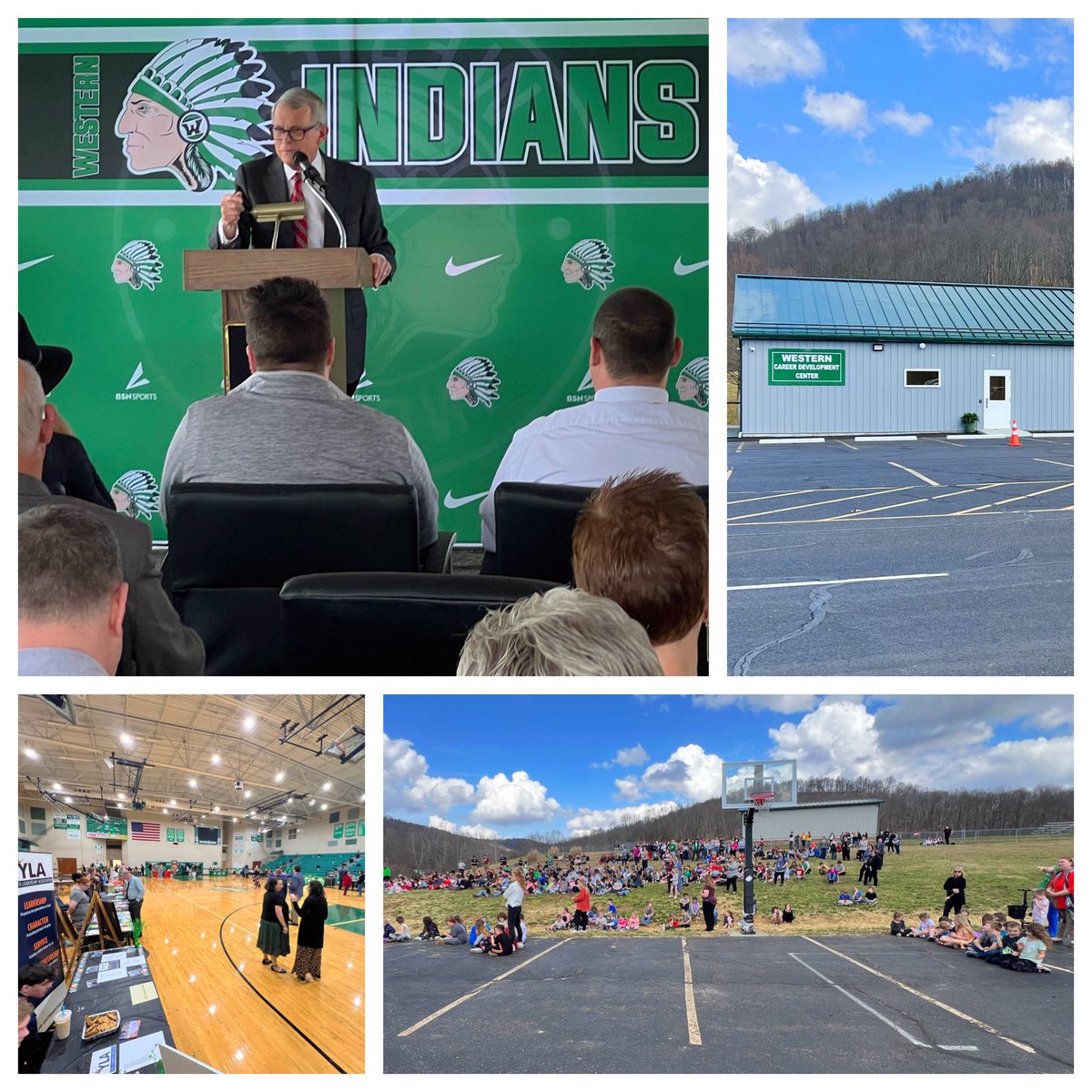 Western Local Schools are showing what it means to wrap your arms around the #WholeChild, whole person, and whole community. So glad to celebrate the opening of their Career and Community Center! Thanks for visiting Appalachia Ohio, @MikeDeWine! @OHEducation @OHIOPattonCOE