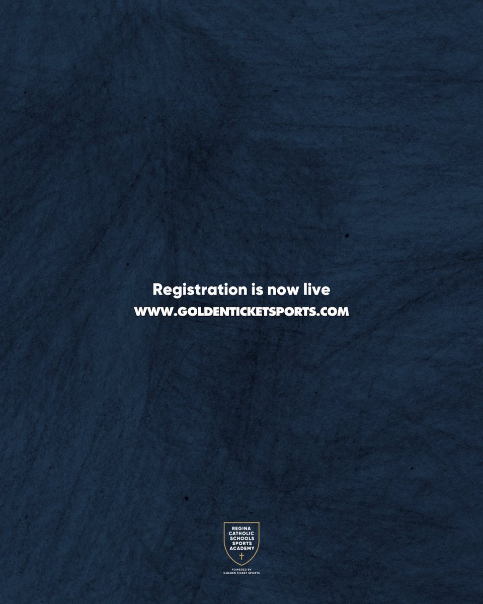 The 2024-2025 High School Academy is now open to Grade 9 and Grade 10 Students at Regina Catholic Schools.

The sports offered for the 2024-2025 school year will be basketball, hockey, and soccer.

Registration and further details are now available at goldenticketsports.com