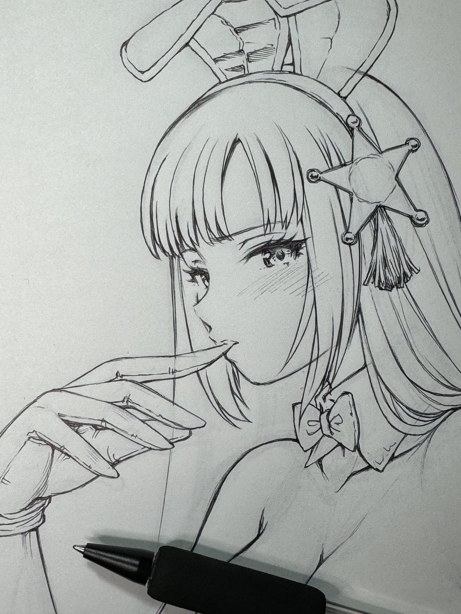 Skeb「あの子がバニーガール」
 七耀みつるさんがバニーお絵描き中 
朝型人間なので今描いてます 