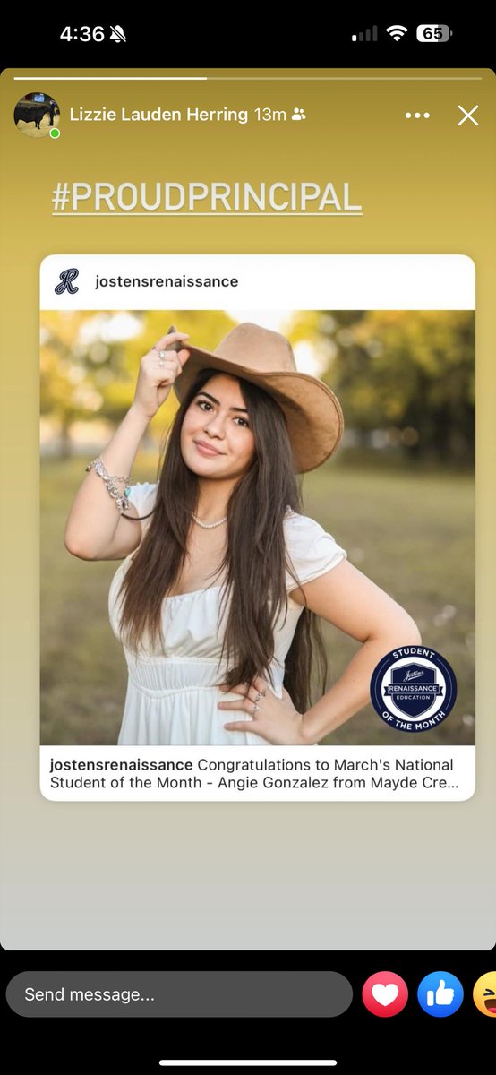 So proud!!! 💚🐏🏐 
Congratulations Angie!!! 
<a href="/MCHSVB/">Mayde Creek Volleyball</a> <a href="/MCHSAthleticDep/">MCHS Athletics</a> <a href="/J_Renaissance/">Jostens Renaissance</a> <a href="/LHerring_MCHS/">Lizzie Herring</a>