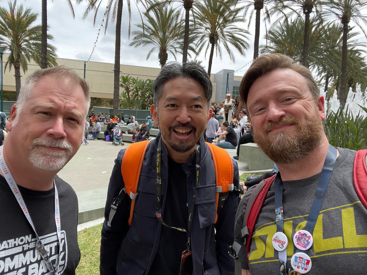 ATGcast's tweet photo. One of my favorite “run-intos” at #SWCA 2022. ⁦@fanboycantina⁩ ⁦@WhillsPod⁩ https://t.co/Tb2G53oysX