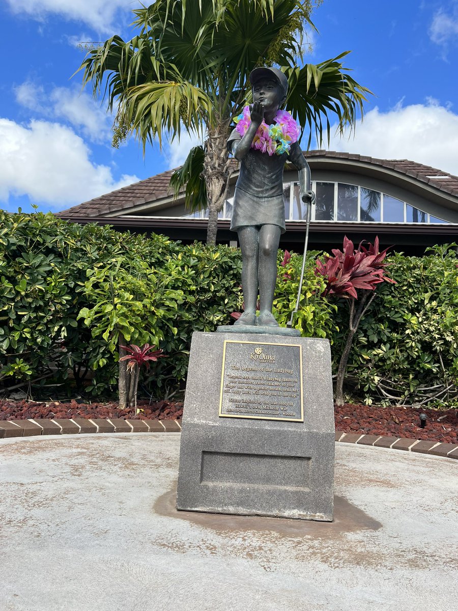 Celebrating #WomensHistoryMonth with a shout out to @MichelleWieWest a living golf legend 🏌️‍♀️⛳️ She’s not only inspired our ‘Lucky Lady Bug’ statue, but also young golfers around the globe. Here’s to her many achievements and the trail she’s still blazing for women everywhere!