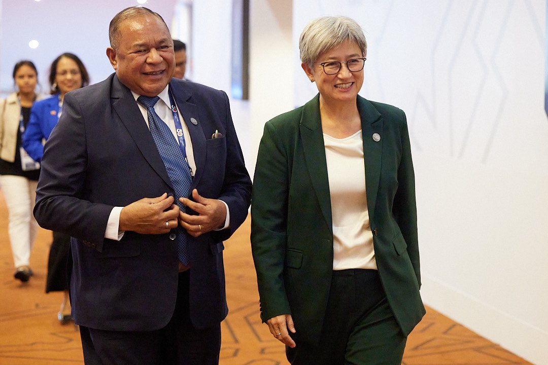 SenatorWong's tweet photo. Australia and Timor-Leste are close security and development partners, and we strongly support Timor-Leste’s accession to ASEAN.

Fantastic to welcome FM Freitas to Melbourne for the ASEAN-Australia Special Summit following our excellent discussions in Perth last month. https://t.co/0ll10ydv2j