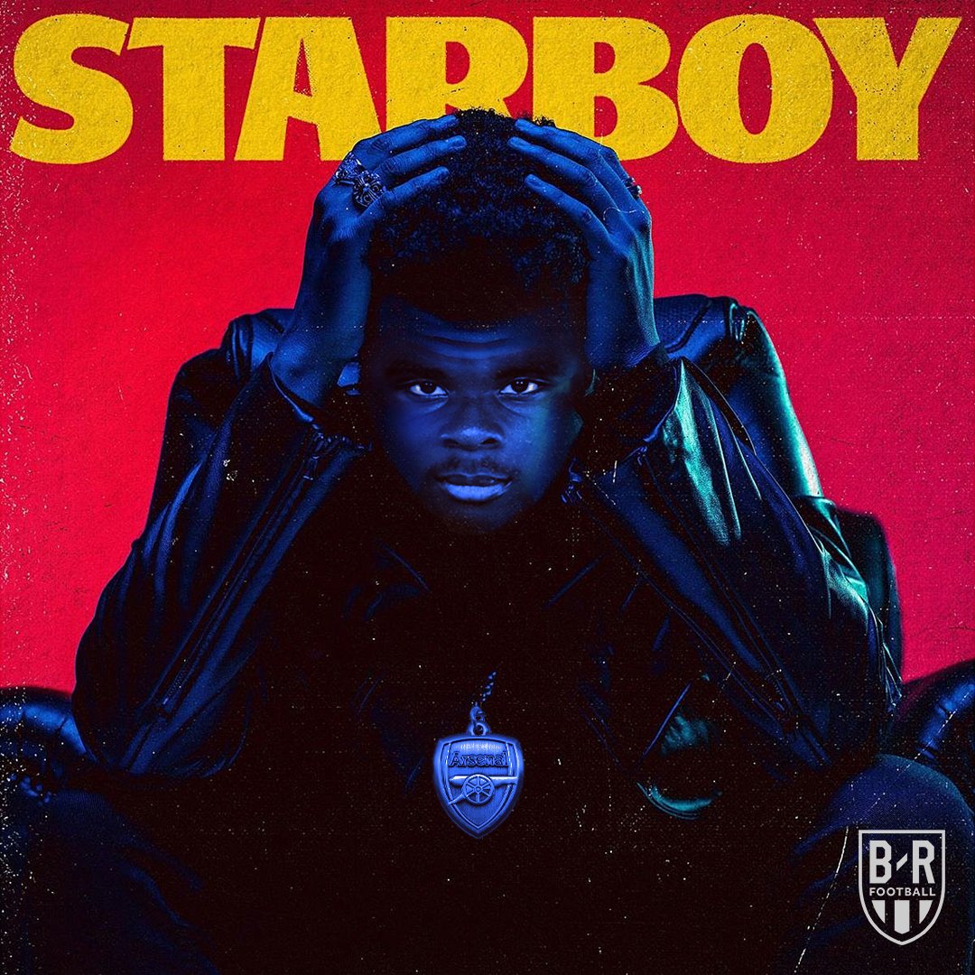brfootball's tweet photo. Bukayo Saka becomes the sixth Premier League player since November 2018 to reach 50 goals and 50 assists in all competitions

He joins Mo Salah, Son Heung-min, Bruno Fernandes, Riyad Mahrez, and Kevin De Bruyne

Starboy things 🌟 https://t.co/At8X2vHVQc