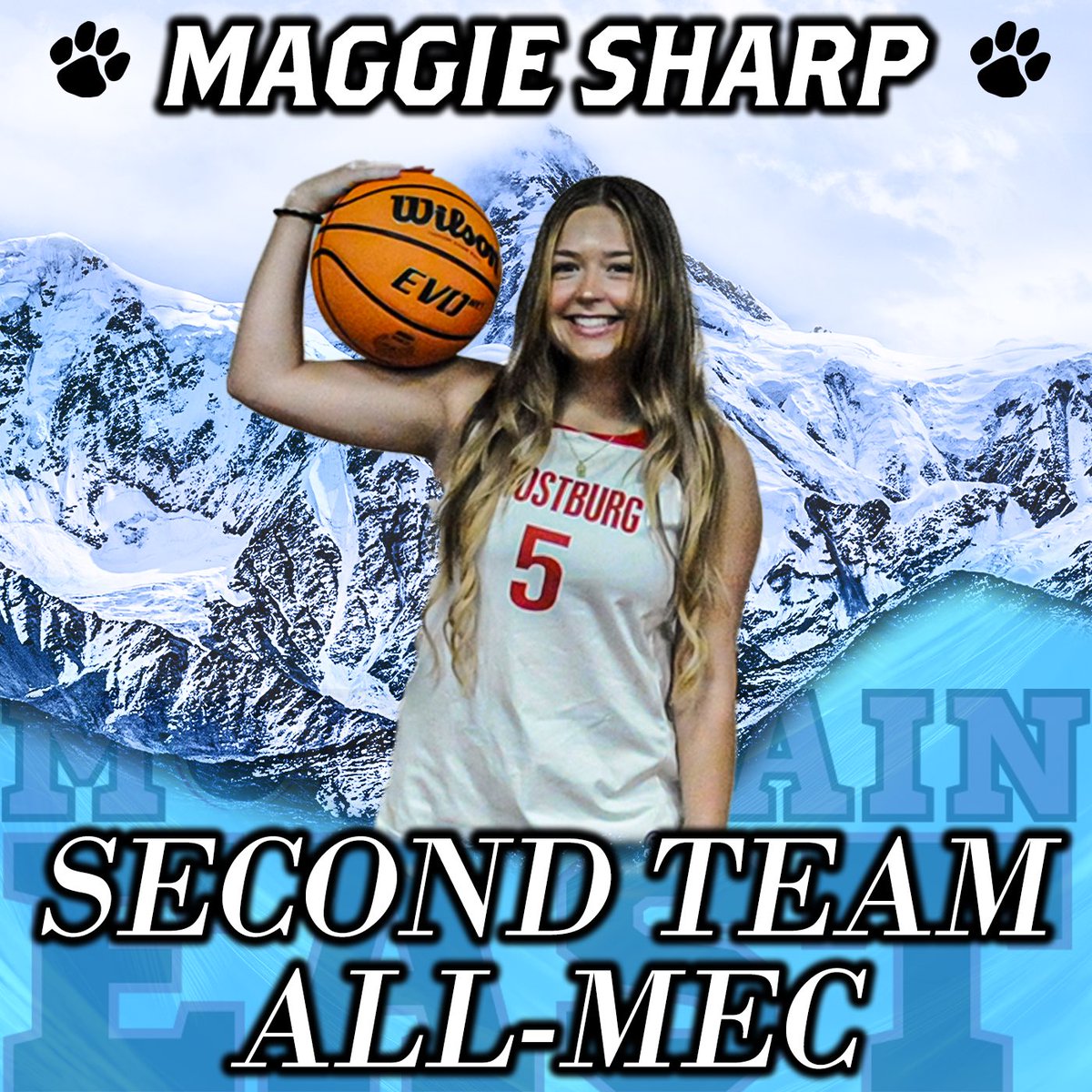 FROSTBURG_WBB's tweet image. Congratulations to Senior Maggie Sharp on being named 2nd team All-MEC‼️🤓 #sharpshooter