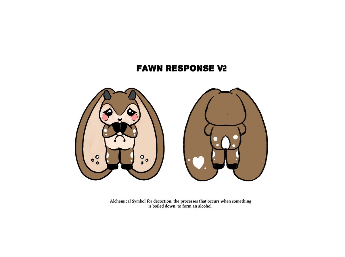 americanmcgee's tweet image. Updated &quot;Fawn Response Rabbit&quot; based on your Crowd Design feedback. Let us know in the comments what you think!

#fawn #plushiedreadful