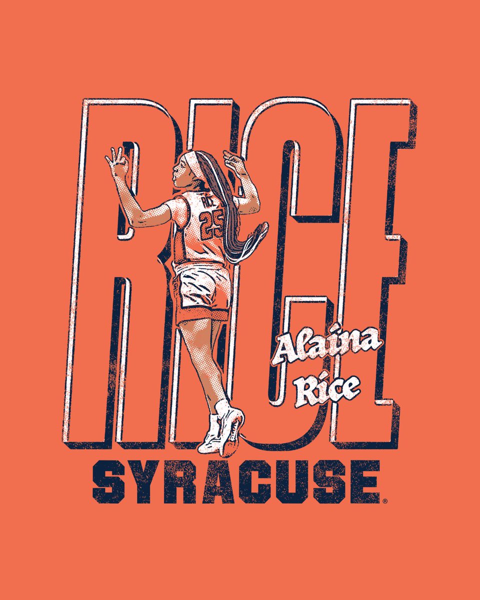 CuseNILStore's tweet photo. Starting March off strong with this new Alaina Rice exclusive release ๐ฅ
Shop now! โฌ๏ธ
https://t.co/xaGCa303Wj
#Syracuse #Basketball #ShopNIL https://t.co/8pMsg5gaBy