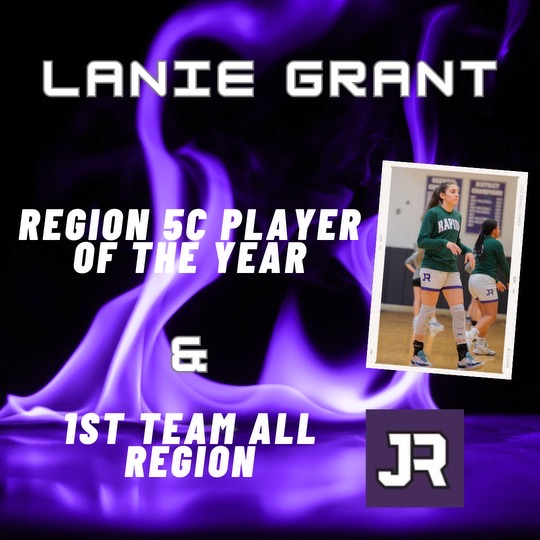 💥Post Season Awards💥 Congratulations to Lanie Grant @laniegrant2025 on being unanimously voted the Region 5C Player of the Year. 💚🖤💜 @cfieldsports @804Varsity @CBS6SportsSean @uncwbb