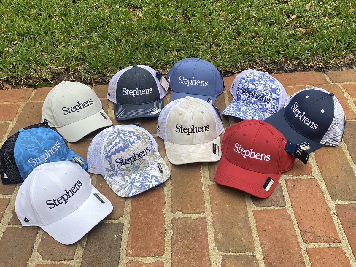 Just in time for the @CologuardGolf @AheadGolfSA shipment of @Stephens_Inc hats arrived. #lovethem