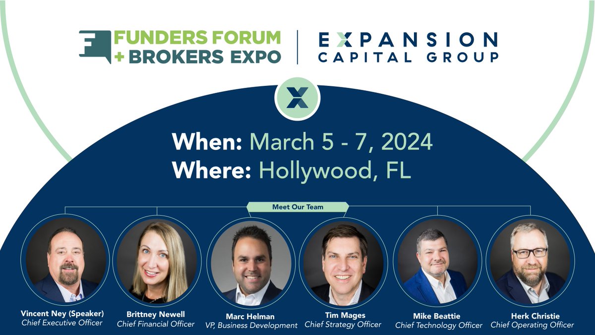 We're gearing up to dive into insightful discussions with industry leaders in the small business capital sector at Funders Forum + Brokers Expo tomorrow in Hollywood, Florida. 

Stay tuned for updates and if you run into one of us, don't be afraid to say hey! #fundersforum2024