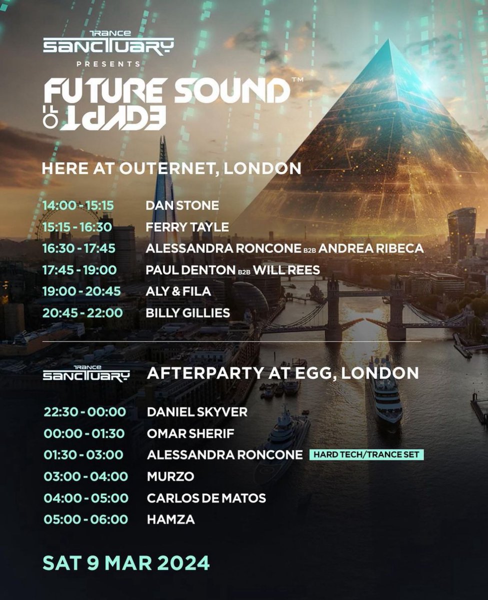 Set times for this weekend with @TranceSanctuary @FsoeRecordings & @alyandfila. It's almost time! #TranceFamily