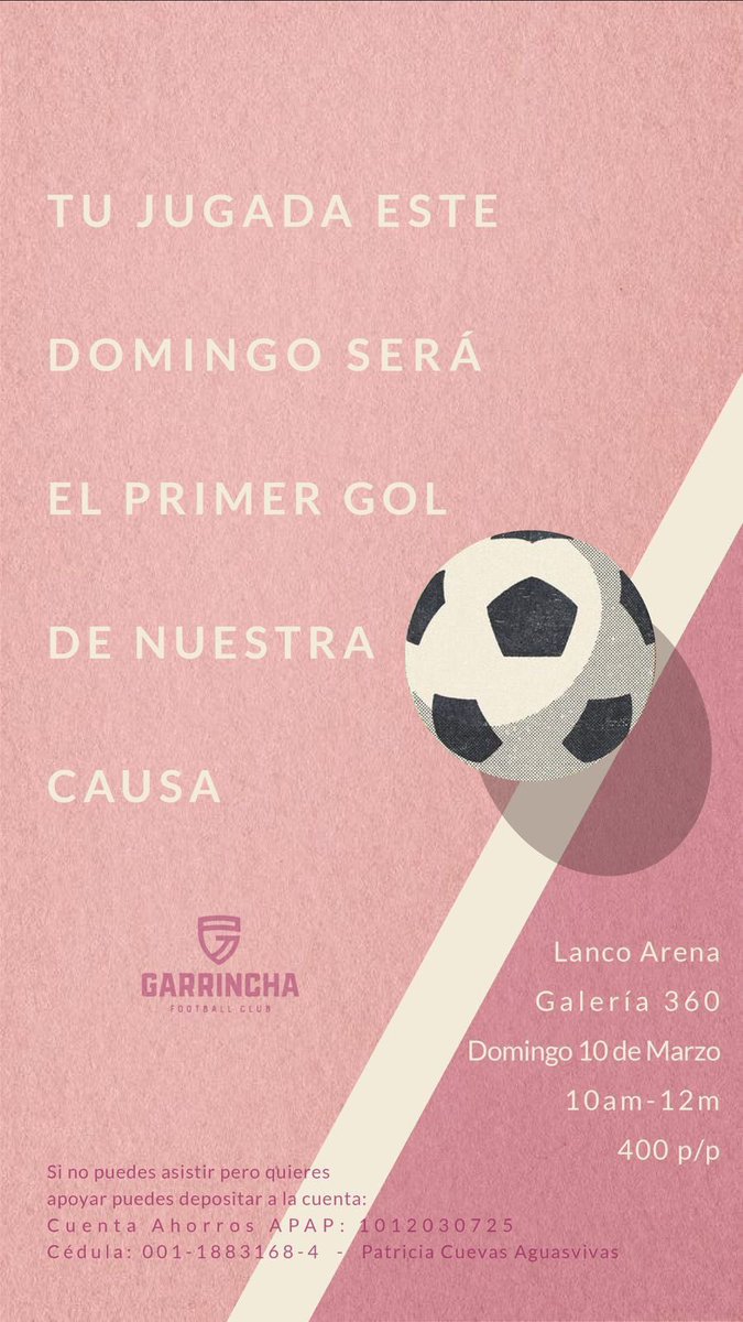 SchatzieP's tweet photo. Una de las nuestras está librando su partido más importante y necesitamos de tu apoyo. 

Si quieres y puedes por favor, ayúdanos a meter el primer gol contra el cancer.

#fuckcancer https://t.co/rvJa2c1xRP