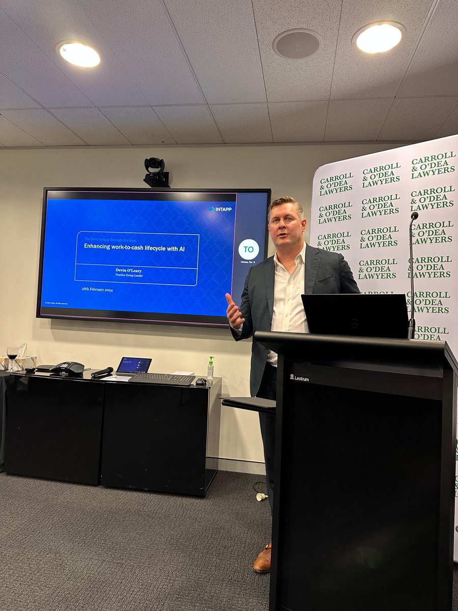 intapp's tweet image. Thanks to everyone who attended our events in Aukland, Brisbane, and Sydney last week. We enjoyed the discussions and look forward to connecting again in the future.  

#IntelligenceApplied #Intapp #IntappDealCloud