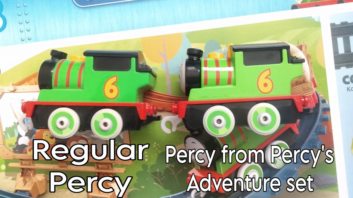 WaifuEstuardo's tweet image. Here sis comparation between the Percy that came in Push along Percy's Adventure set and regular Percy. #Aeg #pushalong #ThomasandFriends #percy