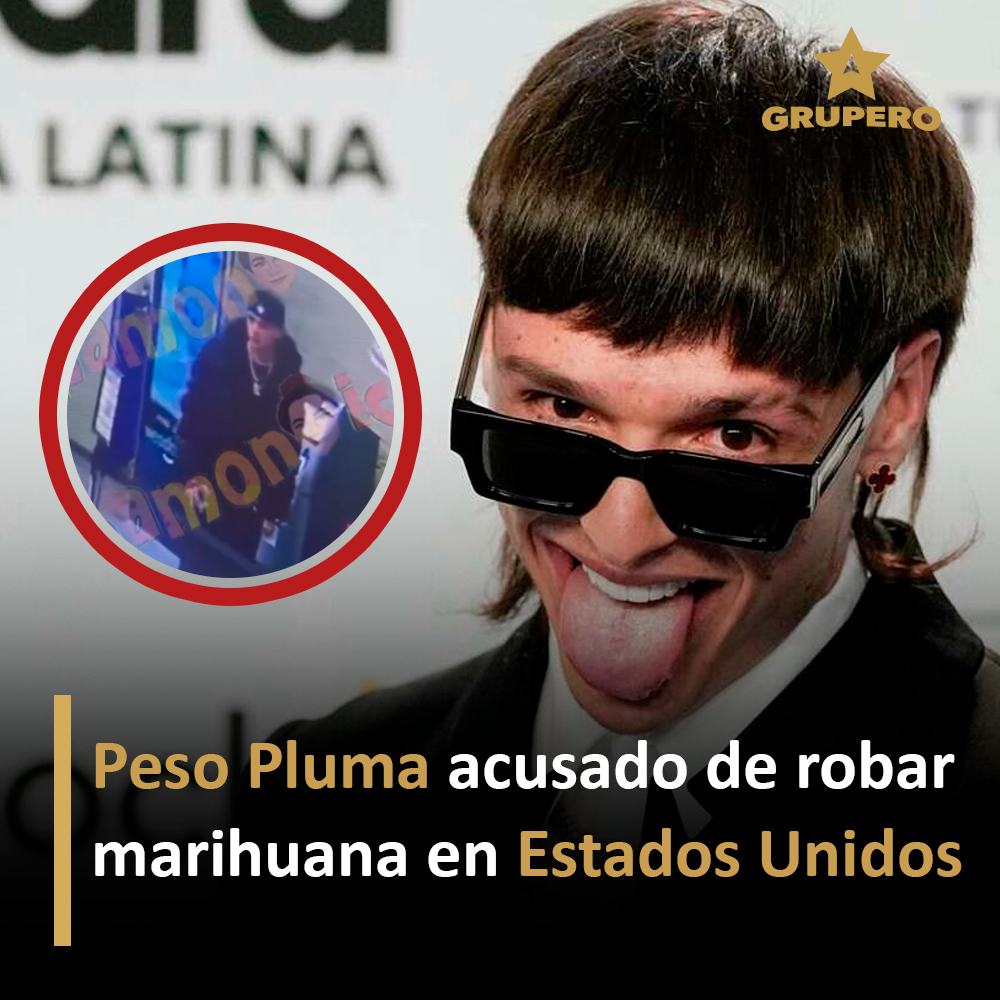 Peso Pluma fue captado supuestamente robándose hierba en Estados Unidos. 😱👇
youtube.com/shorts/dFy9YL2…