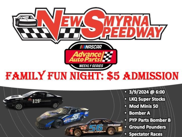 Schedule for our 2024 Season Opener: OPEN 2:00 PM DIVISION PRACTICE 3:30 - 5:00 PM 5:35 PM QUALIFYING: MOD MINI HEATS 6PM: BOMBER B GROUND POUNDER BOMBER A SUPER STOCKS FEATURES: 7:30 MOD MINI 50 BOMBER B 20 SPECTATOR RACES GROUND POUNDERS 20 BOMBER A 20 SUPER STOCKS 25