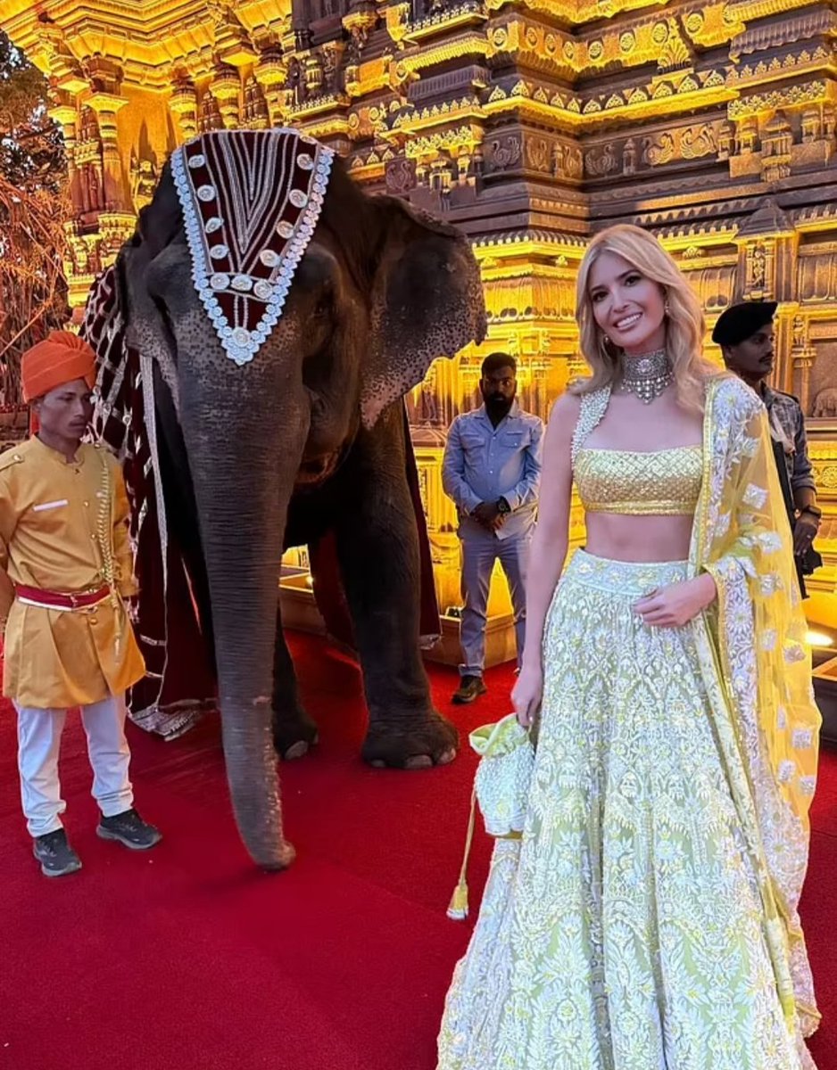 ChrisSand20's tweet image. A 152 million pre-wedding party in India WITH the super rich of the rich - that includes a costumed elephant... 
How excessive is that... 

#ElephantAbuse