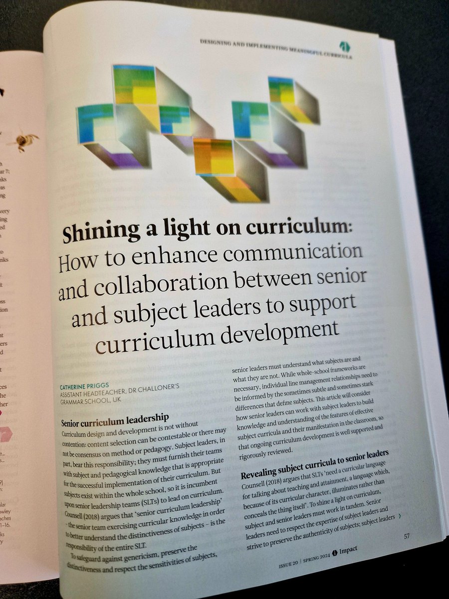 Daniel Langley (@daniel_langley1) on Twitter photo I'm finally getting around to reading this! The latest issue of Impact from <a href="/CharteredColl/">Chartered College of Teaching</a> Brilliant stuff from the wonderful @CatPriggs 👏 I'm finally getting around to reading this! The latest issue of Impact from <a href="/CharteredColl/">Chartered College of Teaching</a> Brilliant stuff from the wonderful @CatPriggs 👏