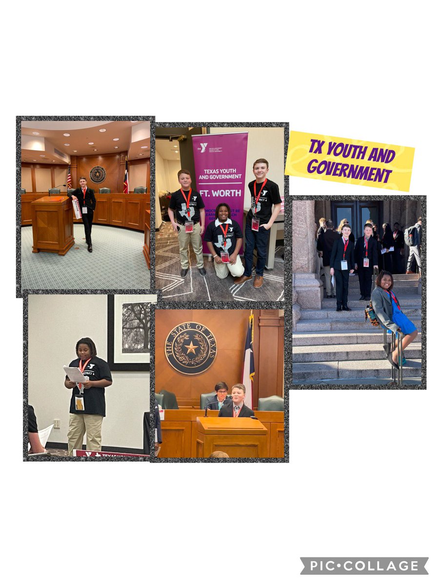 It was a great weekend in Austin for these GMS students! Rainn Sherwood, Carter Jacoby, and Bella Marcum took their Legislative bills to our state capitol along with 300 other students from the DFW area! Rainn Sherwood was recognized for outstanding club leader!