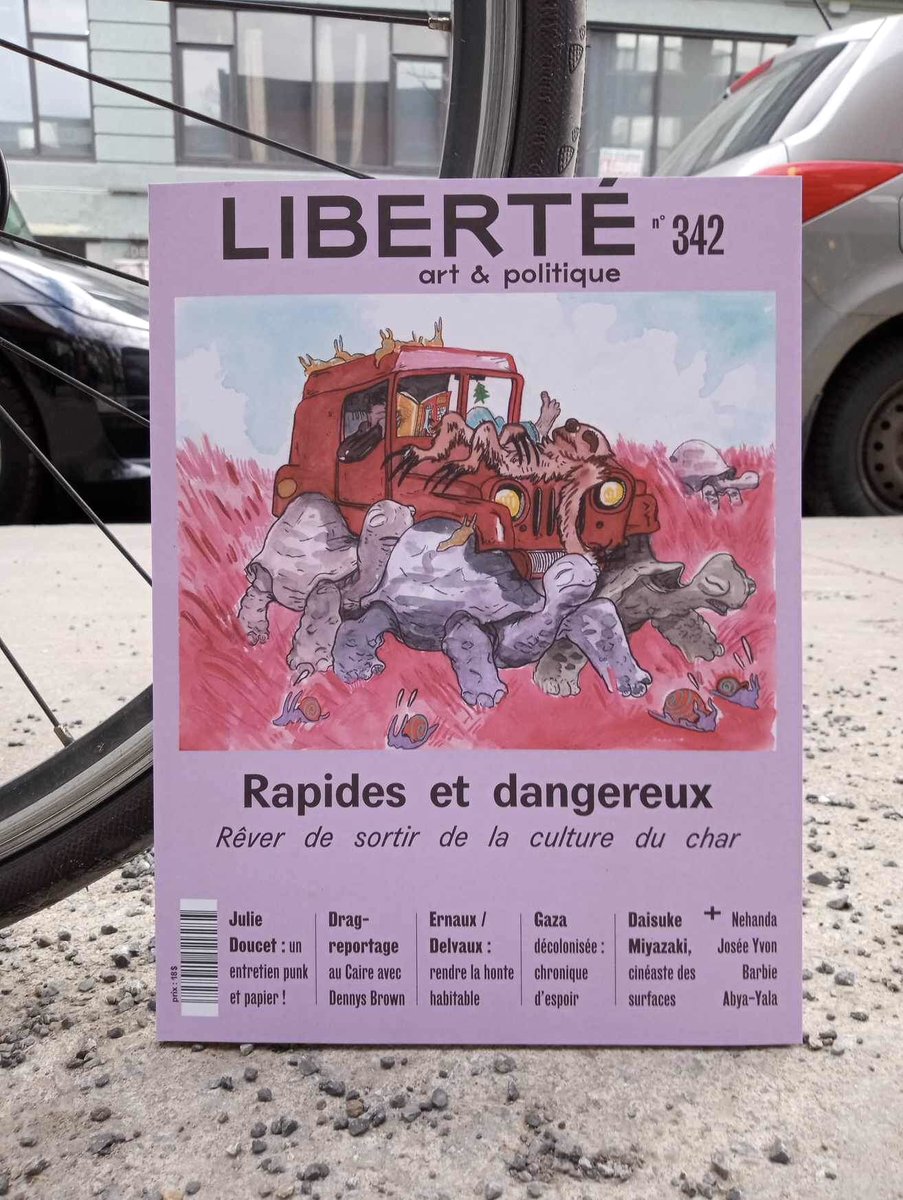 🚦 [NOUVEAU NUMÉRO] EN LIBRAIRIE DÈS AUJOURD'HUI! «Rapides et dangereux. Rêver de sortir de la culture du char» ⛽

📬 Pour s'abonner: revueliberte.ca/abonnement

Illustration de la couverture: Xavier Cadieux