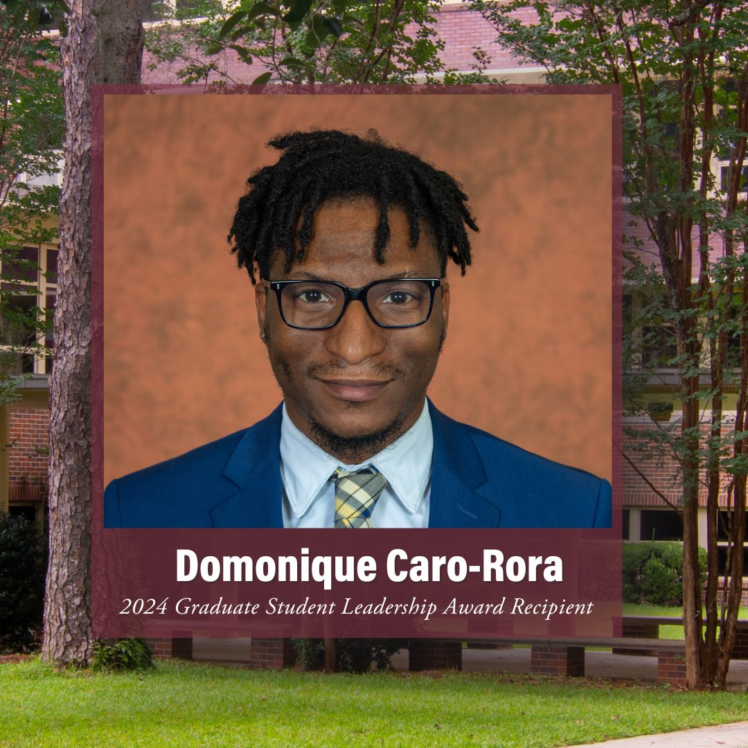 FSUCEHHS would like to congratulate Domonique Caro-Rora, a doctoral student in Mathematics Education, for earning the 2024 Graduate Student Leadership Award! Congratulations! 🤩 

#success #award #education