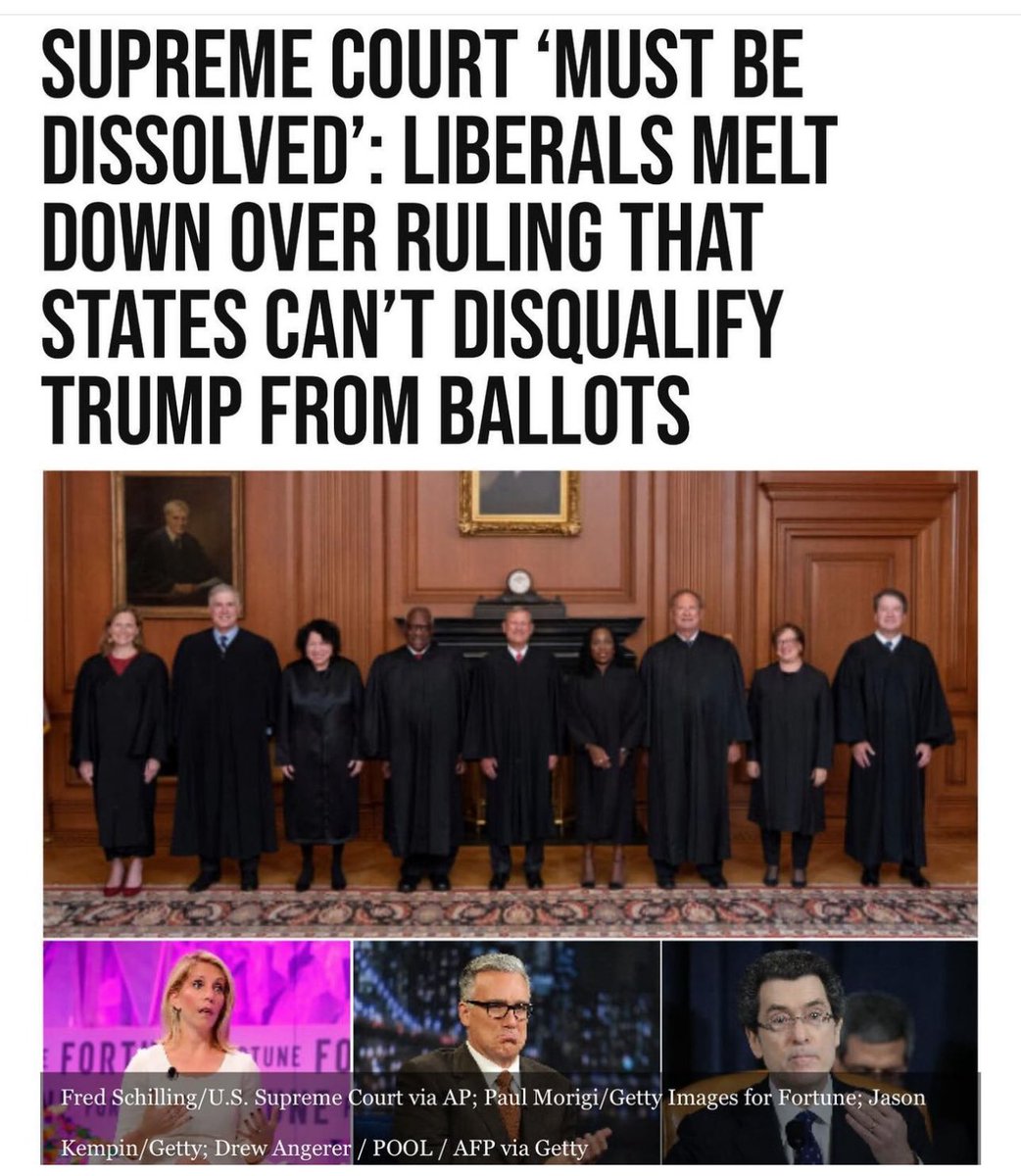 Remember when the Left said “pack the Supreme Court” now they say “dissolve the Supreme Court” Democrats are communists