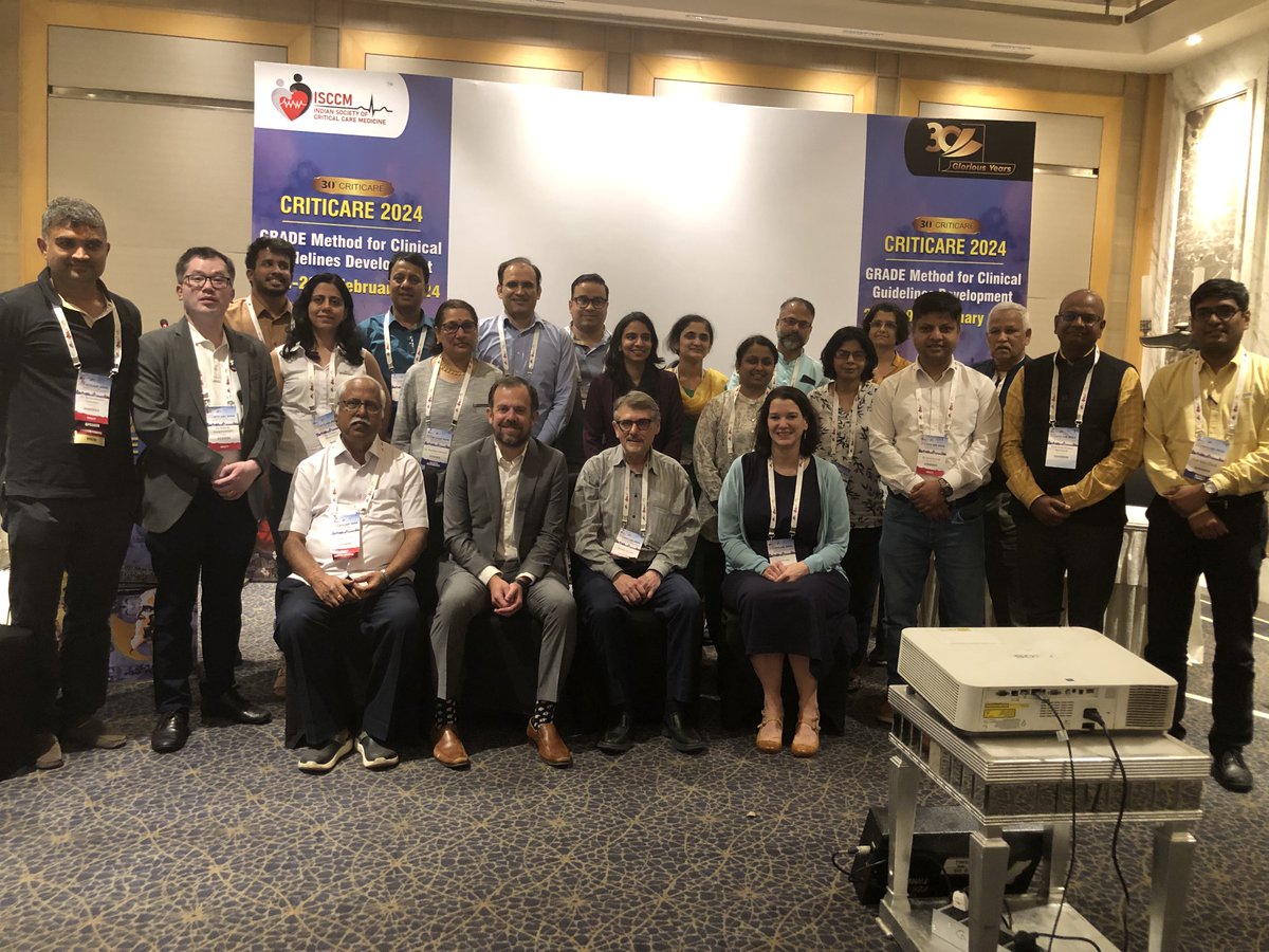Teaching GRADE to intensive care physicians in Kolkata, March 2, 2024.