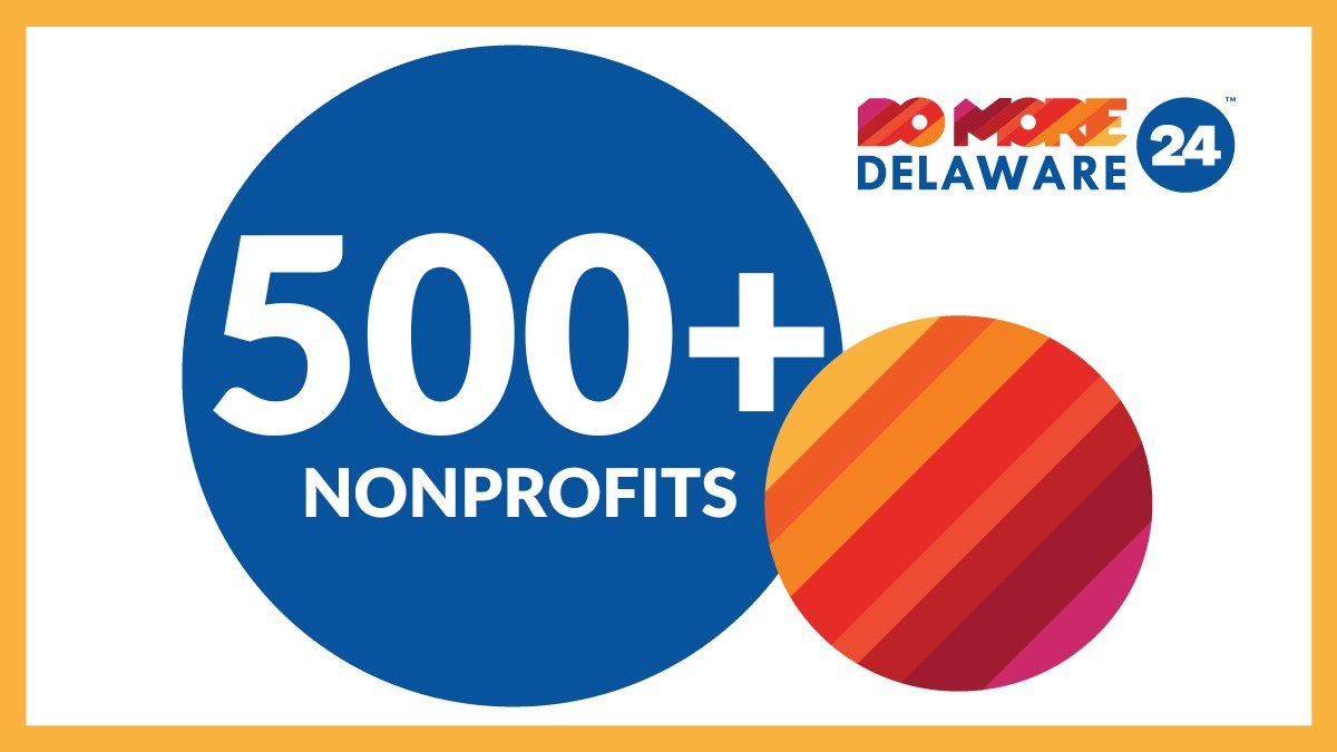 Do More for the 500+ Delaware nonprofits participating in #DoMore24DE this week on March 7-8, 6pm-6pm! 🎊 domore24delaware.org