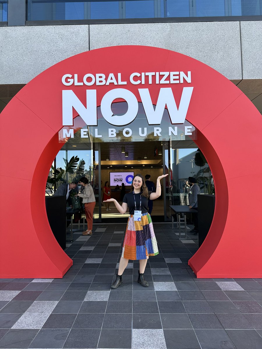 Thrilled to be at the @GlblCtzn NOW conference here in Naarm today, as one of the 32 Youth Leader Awardees. Over the next two days, we’ll be driving impact to combat extreme poverty. If you’re also here, come and say hi! #GlobalCitizenNOW #YouthLeadershipAward