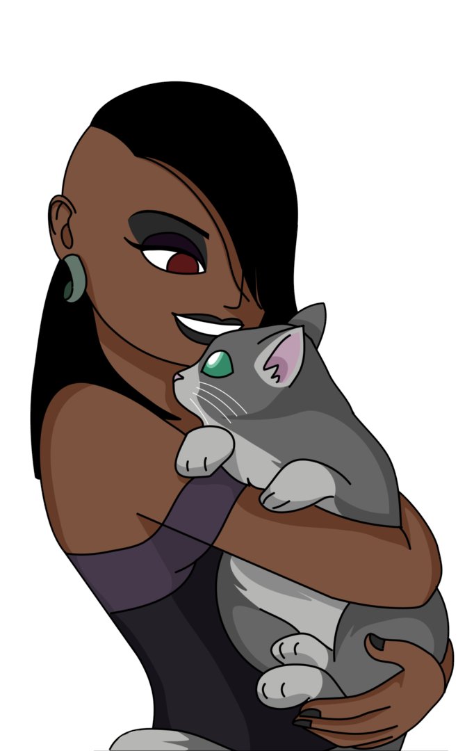 Isagotha loves her cat Murphy
(Reference photo by @kibbitzer_ )