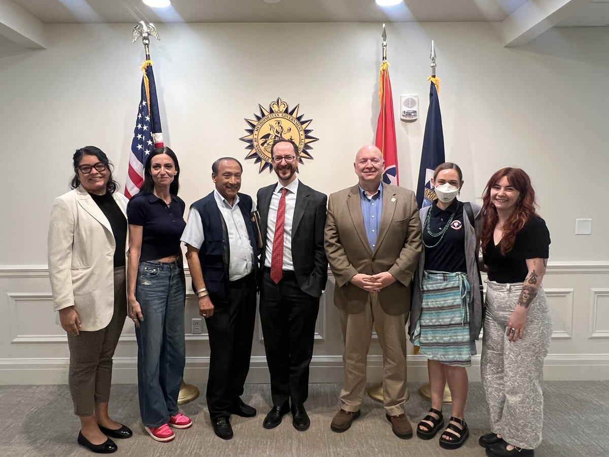 Grateful to <a href="/freddieoconnell/">Freddie O’Connell</a> <a href="/johnlrutherford/">CM John Rutherford</a> for meeting with us at <a href="/naiatn/">NAIA Tennessee</a> to discuss ways we can collaborate to build TN’s first Native American Cultural Center! Learn more about our plans here: naiatn.org/cultural-cente… 🪶🪶🪶 ⭕️ #circleoflife #nativetn