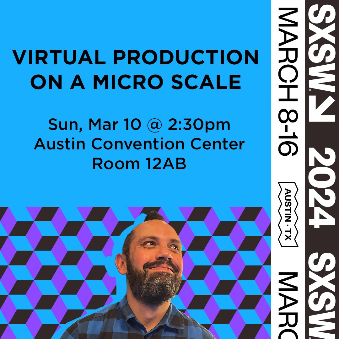 Excited to join <a href="/akelani/">Anthony Kelani</a>, Laura Reich, and <a href="/TheSushiDragon/">TheSushiDragon</a> on this panel at <a href="/sxsw/">SXSW</a> next Sunday! 
#sxsw2024 #sxsw #virtualproduction #ai #ar #vr