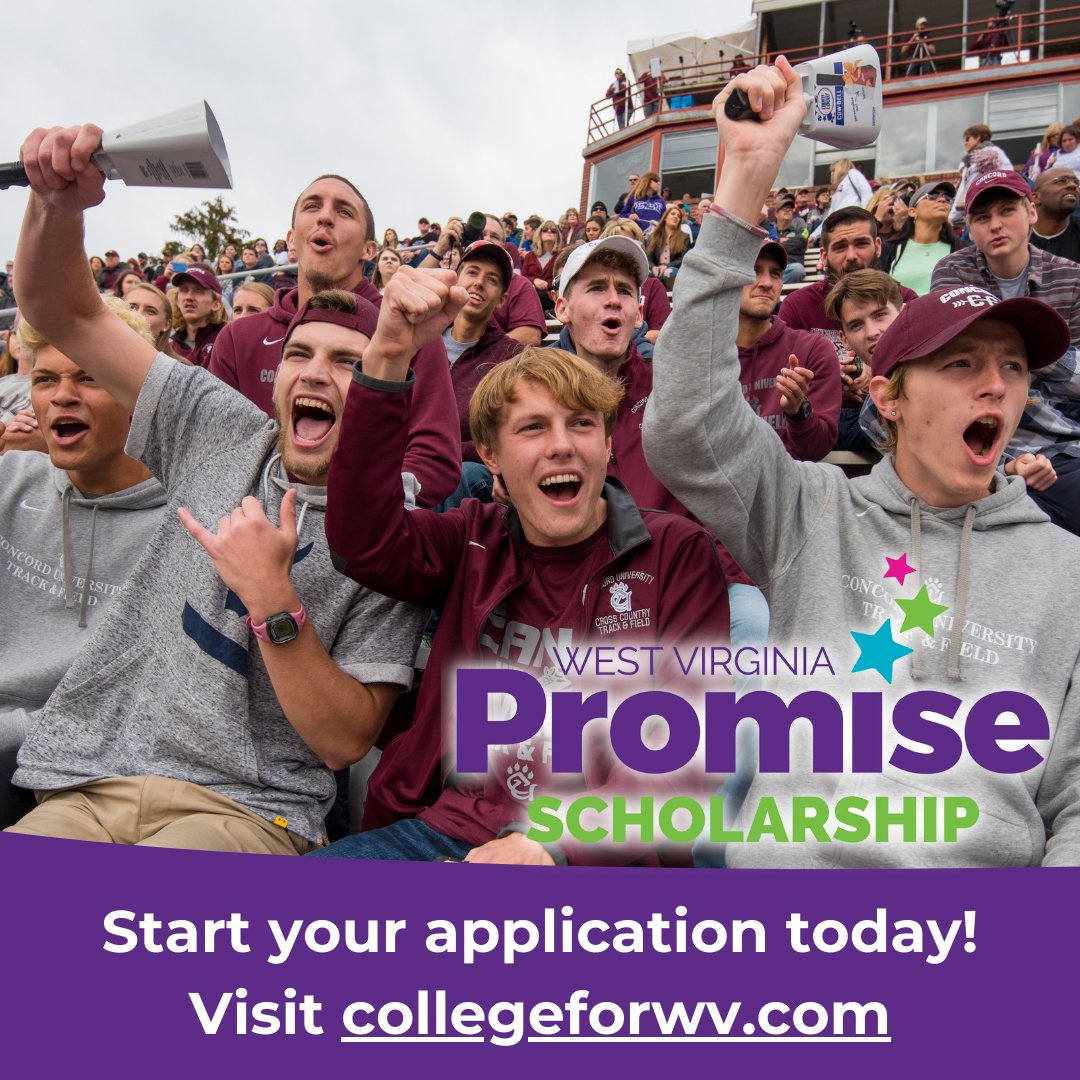 High school seniors in the class of 2024 🎓

Don't forget to apply for the Promise Scholarship! This merit-based scholarship provides up to $5,200 to use your degree. Be sure to fill out the FAFSA and the application📝

Visit collegeforwv.com to learn more!