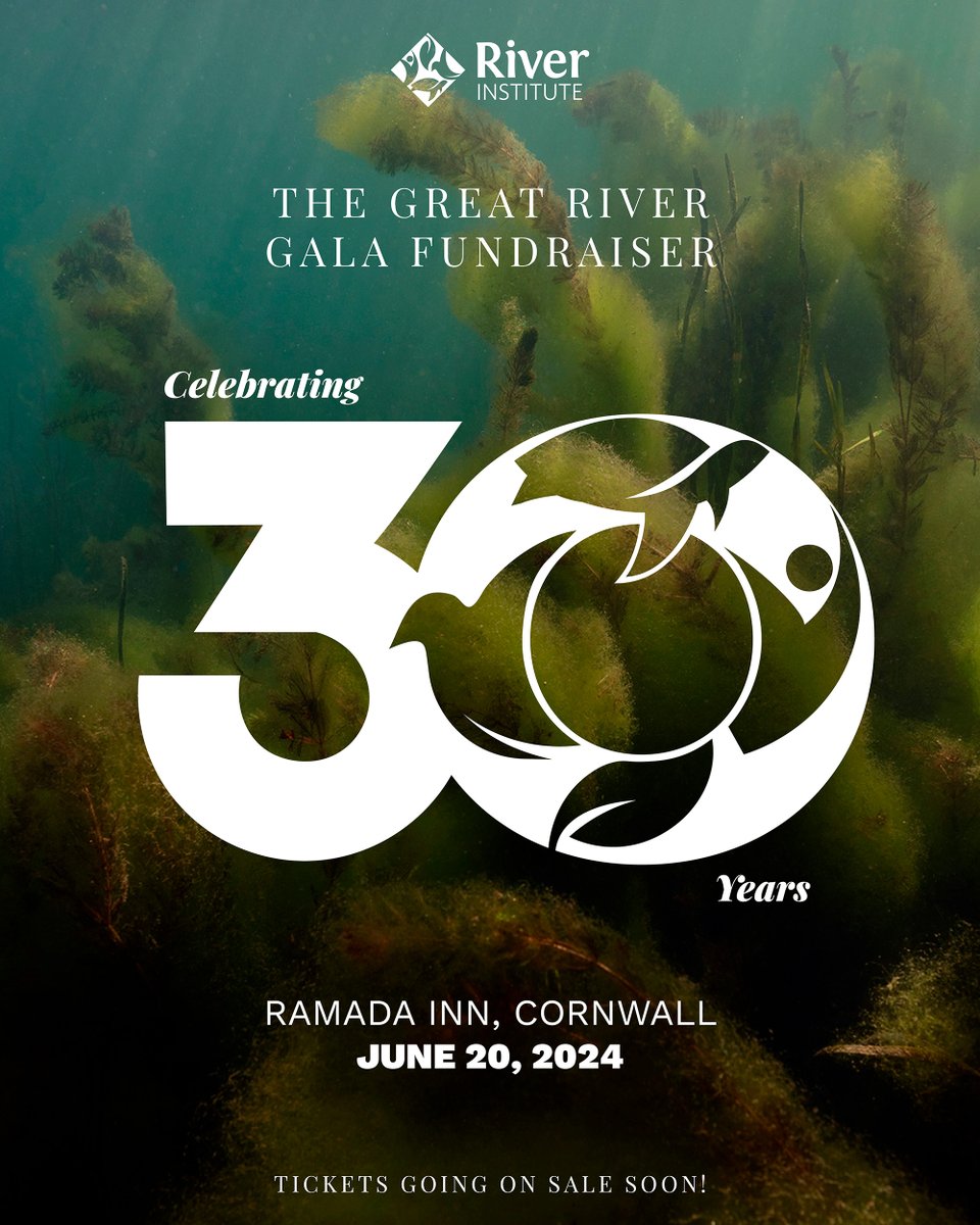 ✨SAVE THE DATE✨

2024 is the River Institute’s 30th Anniversary! To celebrate, we're throwing the party of the year - the Great River Gala Fundraiser!

📆June 20th, 2024
📍Ramada Inn, Cornwall
🎟️Tickets going on sale soon!