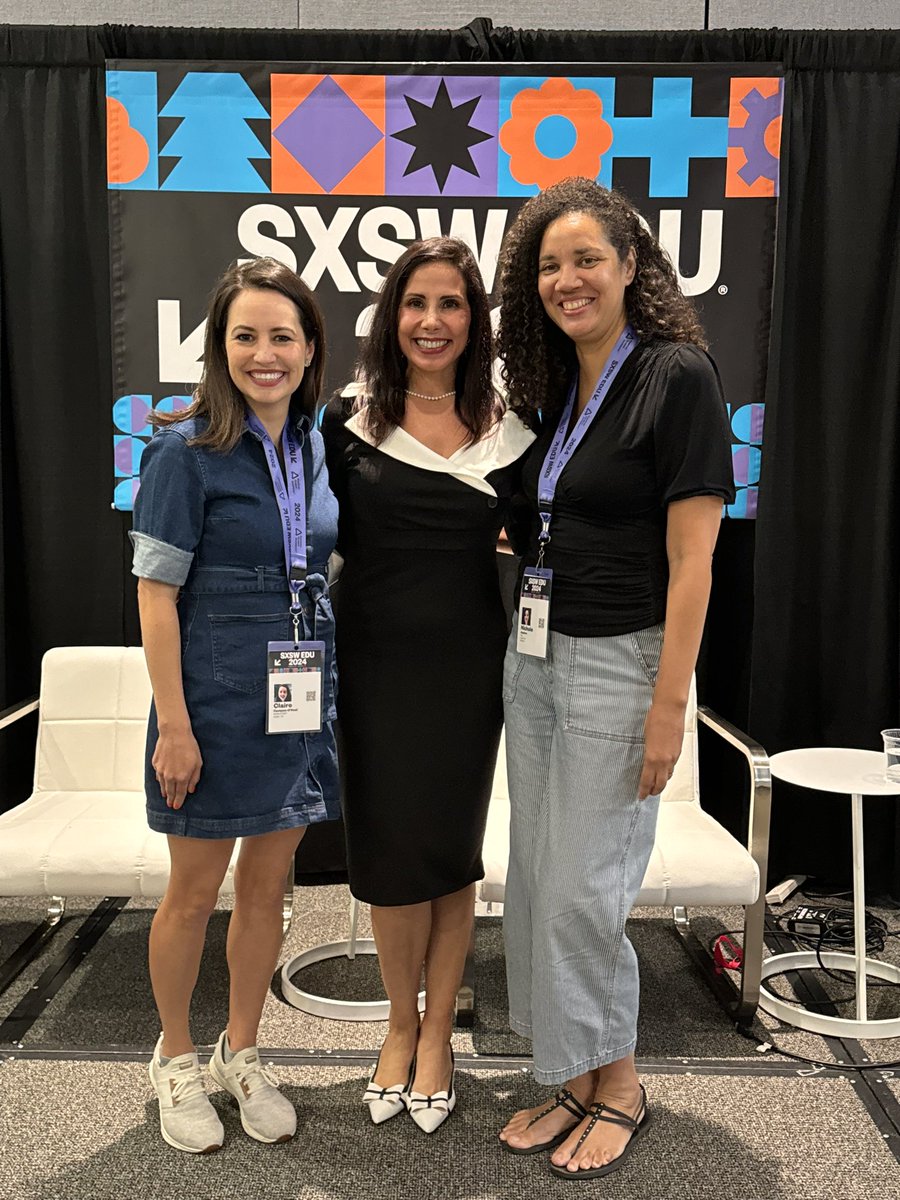 Great to see Claire (a DV mom!) and Nichole from <a href="/GoBehindBallot/">Go Behind the Ballot</a>  at my #SXSWEDU panel.