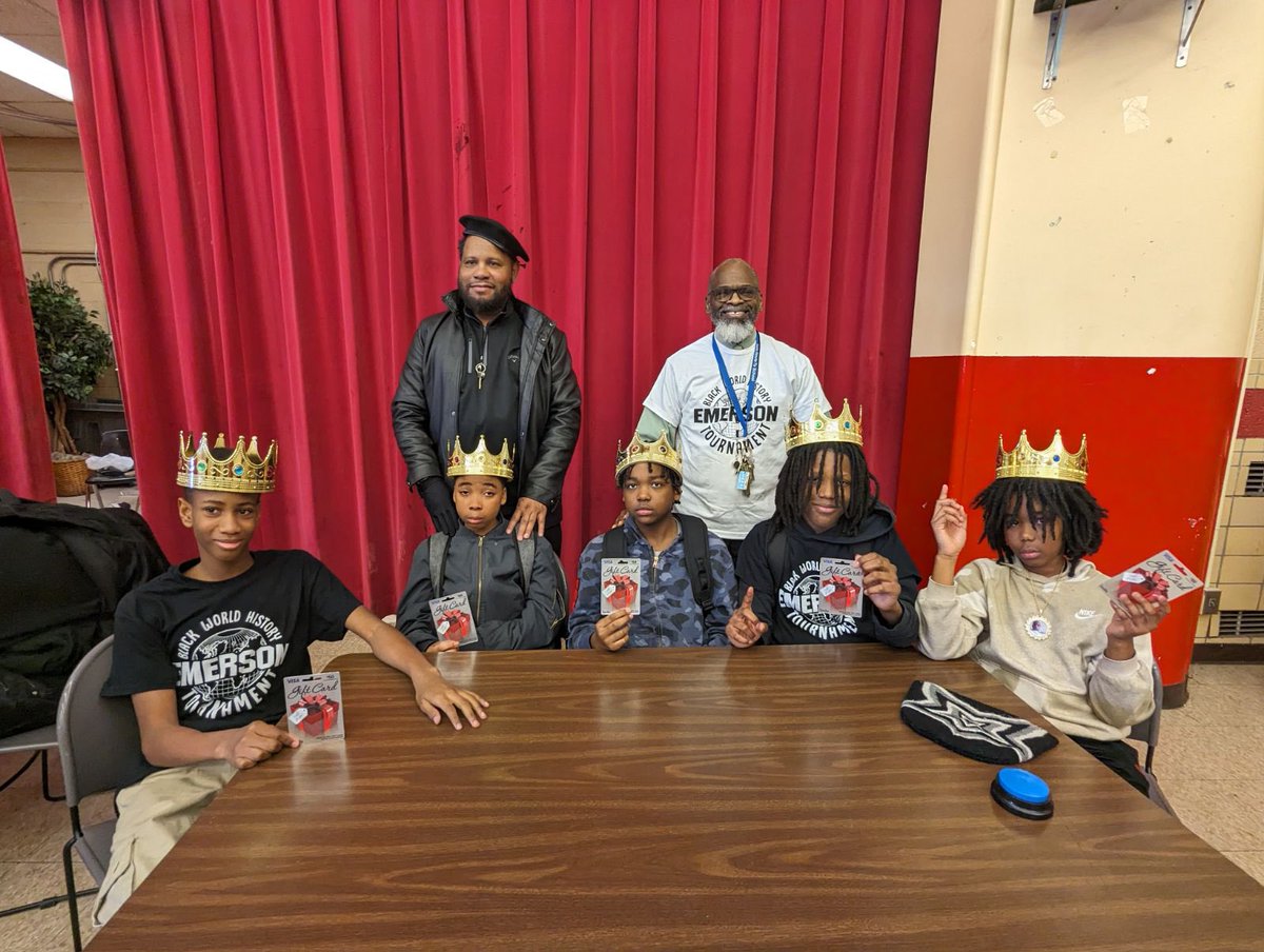 DPSCDEmersonK8's tweet image. The winners of the 2nd annual Emerson Black History Tournament. It was awesome event. Shout out to Mr. Watkins, Mr. Wilsons and the middle school team for putting this program together for Black History Month! #dpscd #DPSCD