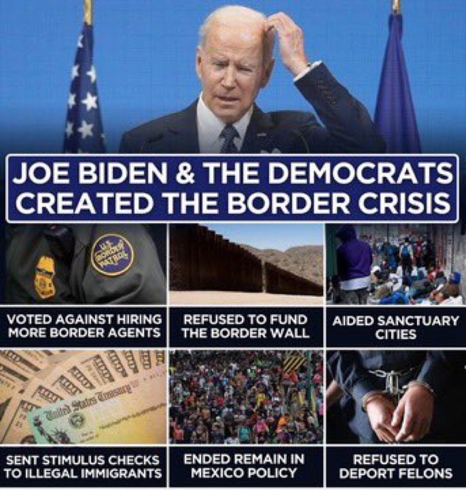 JUST IN🚨 Joe Biden filed an emergency motion with the Supreme Court demanding that they PERMANENTLY BLOCK Texas from protecting itself from the invasion.

Biden is aiding the invasion and responsible for all deaths from illegals, like Laken Riley.

Do you agree??👇